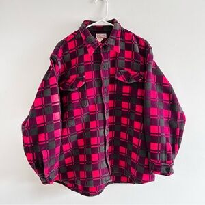 Vintage Champion Red Plaid Flannel Shirt 70’s 80’s